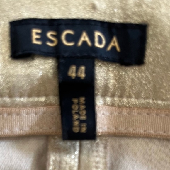 🌹HP Gorgeous Y2K Vintage Gold Style Escada Leather Jeans - Picture 5 of 6
